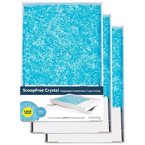 PetSafe ScoopFree Crystal Litter Tray Refills, Premium Blue Crystals