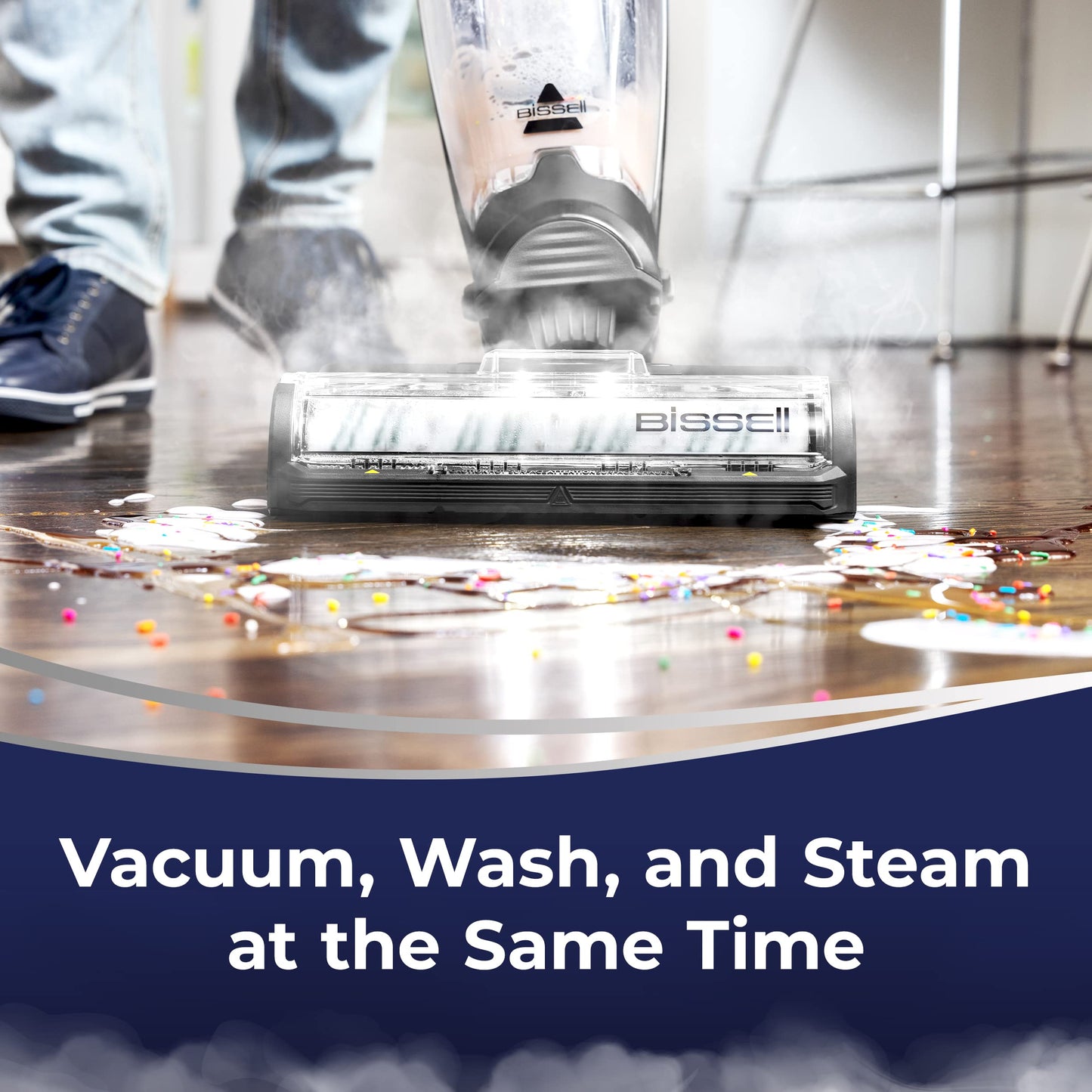 BISSELL® CrossWave® HydroSteam™ Wet Dry Vac - 35151, Multicolor