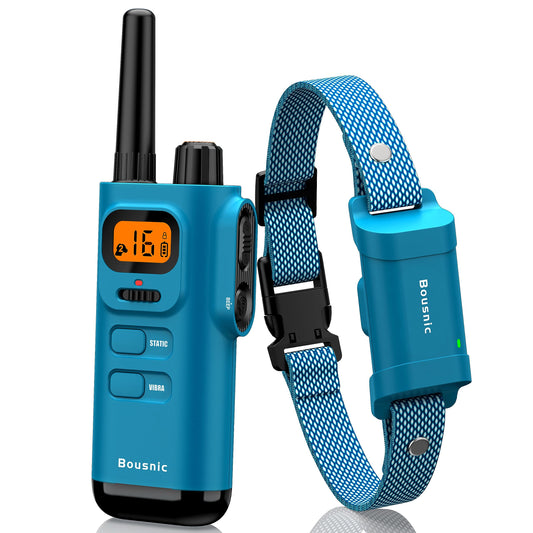 Bousnic Dog Shock Collar with Remote - 4000FT Range, Waterproof, for Large, Medium, Small Dogs