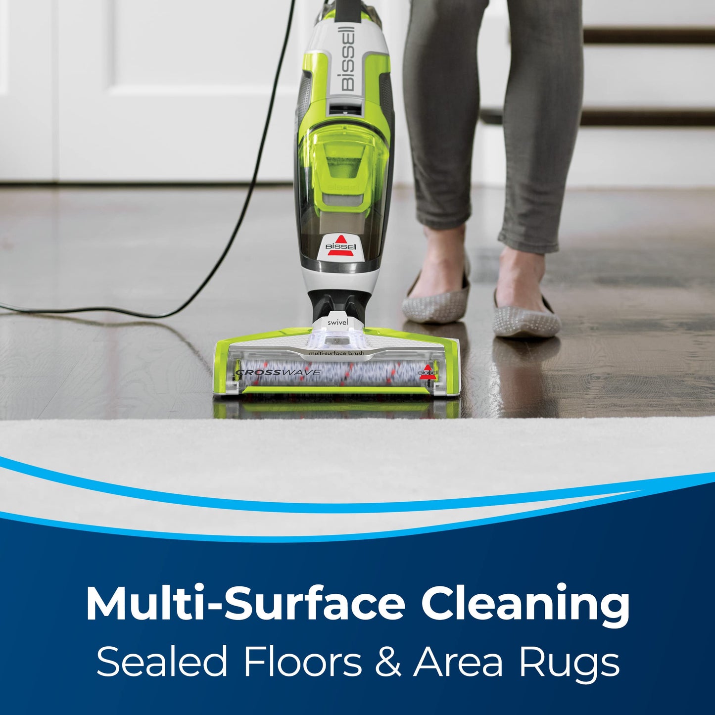 BISSELL CrossWave Floor and Area Rug Cleaner - 1785A, Green