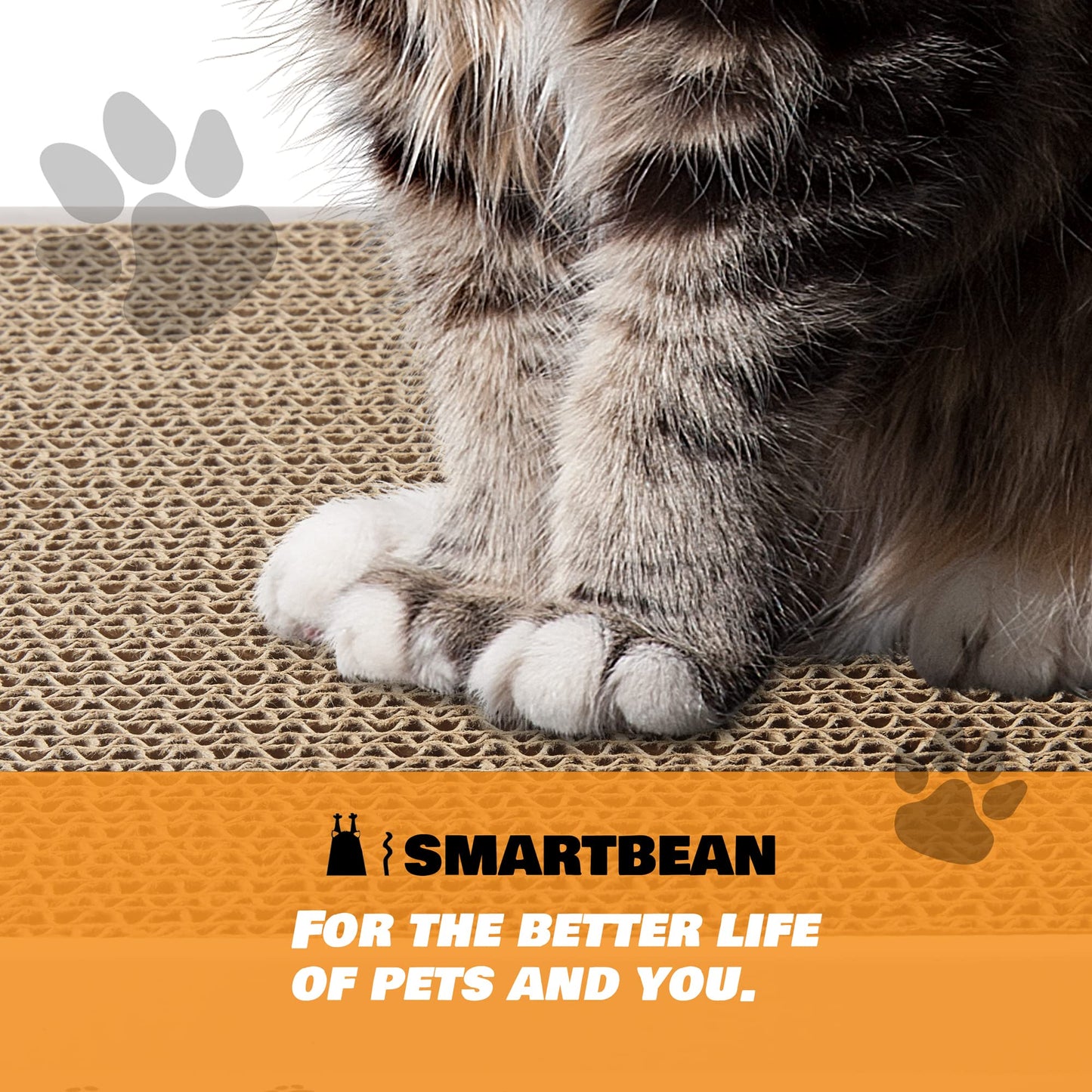 Smartbean 3PCS Cat Cardboard Scratcher Pad - Double-Sided Design